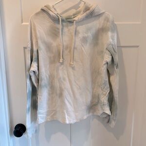 Blue and grey tie dye hoodie